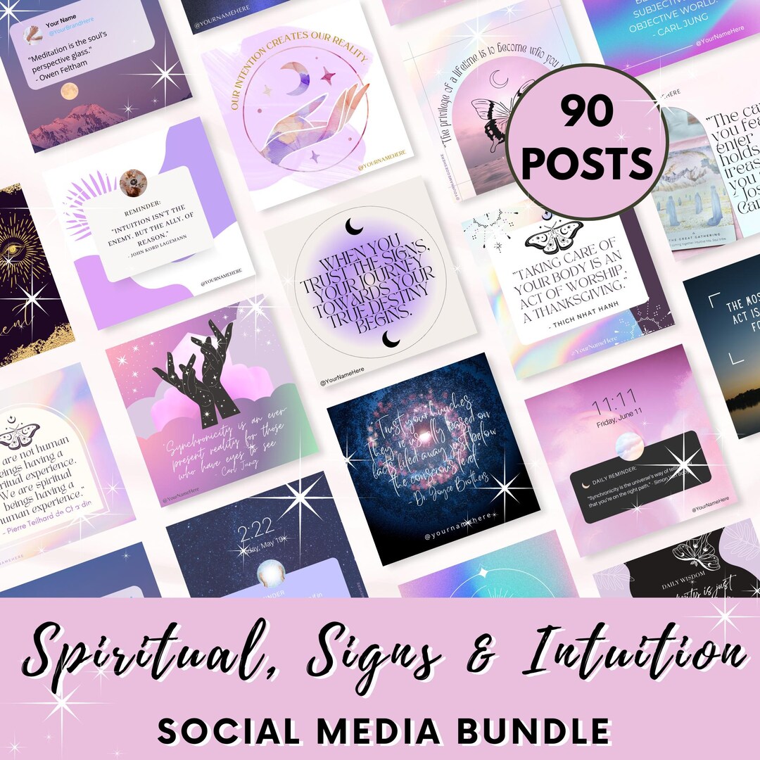 Spiritual Social Media Bundle. for Spiritual Coaches, Healers and ...