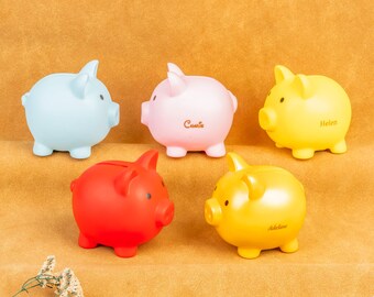 Personalized Piggy Bank: Custom Name, Non-Toxic PVC, Birthday Gift
