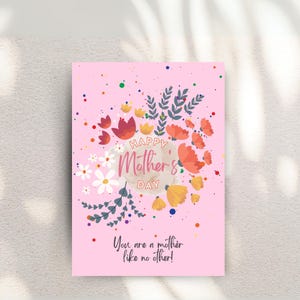 Happy Mother's Day Card, Mother’s Day Greeting Card, Flowers Mothers Day Card, First Mother's Day Card, Mother’s Day Gifts, Instant Download