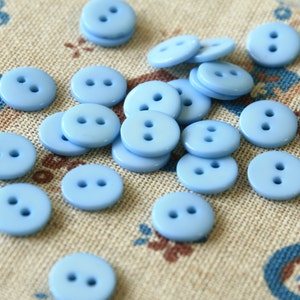 Light Blue zakka mini resin Candy Buttons 20pc Set image 1