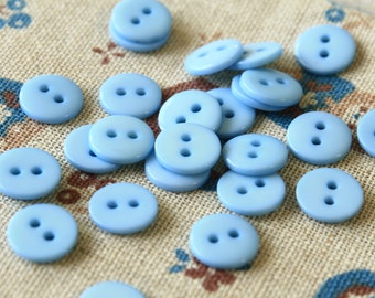 Light Blue zakka mini resin Candy Buttons 20pc Set