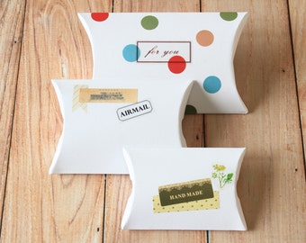 Smooth White DIY pillow boxes