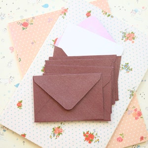 Bronze Ore textured mini envelopes and note cards image 1