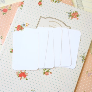 Cartes de visite couleur blanc éclatant