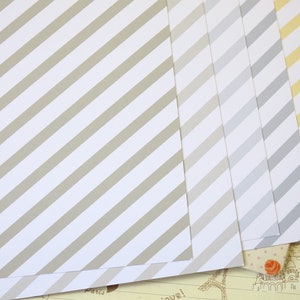 Papier cartonné imprimé mélange pastel 01 rayures, 250 g/m²