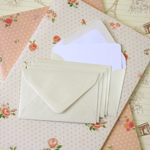 Mini-enveloppes et cartes pour correspondance Oyster Luster