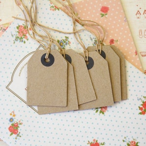 Kraft Brown Medium Luggage tags craft label blanks image 1