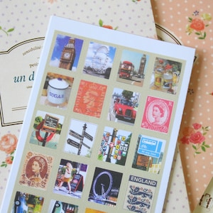 London Tiny Stamp vintage style stickers