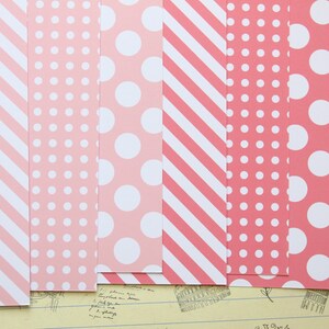 Lot de 04 papier cartonné imprimé rose, mélange de roses, 250 g/m²