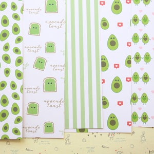 Lot de 01 papier cartonné imprimé de jolis motifs d'avocat 250 g