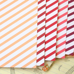 Papier cartonné imprimé rayures bonbon rose 250 g