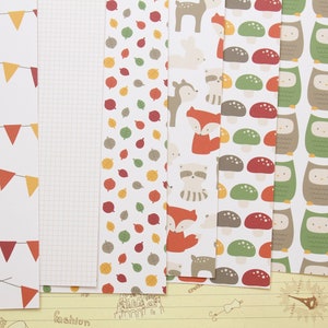 Papier cartonné imprimé Forest Cuties mix 250 g