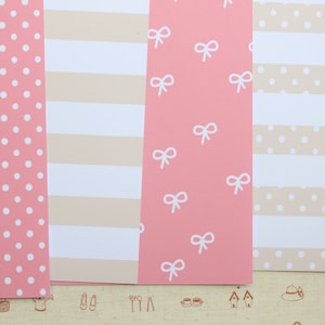 Lot 01 papier cartonné rose, mélange de papiers 250 g/m²