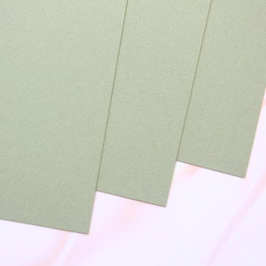 Moss Green Matte Colour Card Stock 240gsm image 1