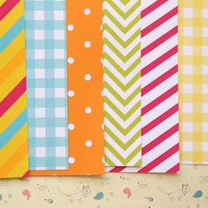 Lot de 03 papiers cartonnés imprimés Mélange de motifs lumineux 250 g
