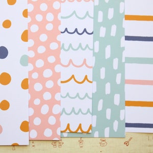 Lot 01 mélange de griffonnages bohèmes, papier cartonné 250 g/m²