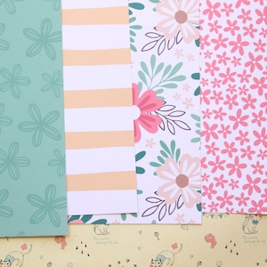 Set 01 de papier cartonné imprimé Easter Meadow mix 250 g/m²