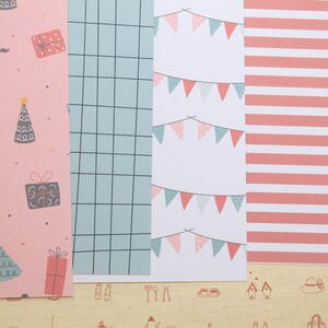 Lot 04 mélange de papier cartonné imprimé joyeux anniversaire 250 g