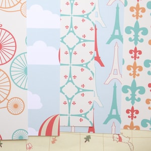 Set 02 Cartulinas impresas Vintage Paris de 250 g/m²