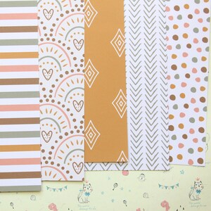 Lot 01 Boho Rainbows mix papier cartonné imprimé 250 g/m²