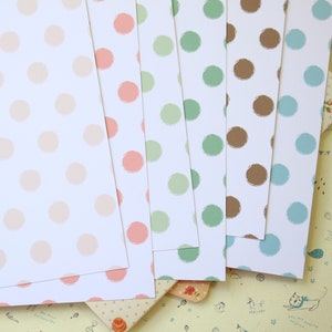 Lot 01 Distressed Dots mix papier cartonné imprimé 250 g/m²