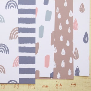 Set 01 Scandi Doodles Mix papier cartonné imprimé 250 gsm