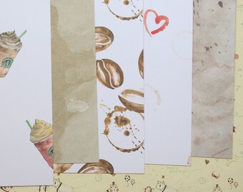 Set 01 Coffee mix printed card stock 250gsm