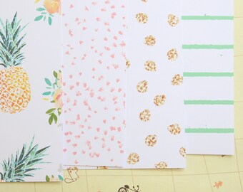Set 01 Pineapple Summer Mix printed card stock 250gsm