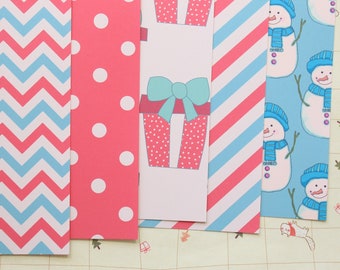 Set 02 Vintage Christmas mix printed card stock 250gsm
