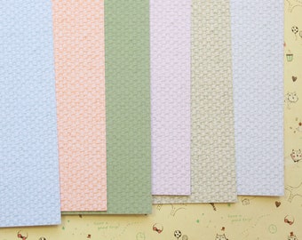 Set 03 Pastel Linen Mix printed card stock 250gsm