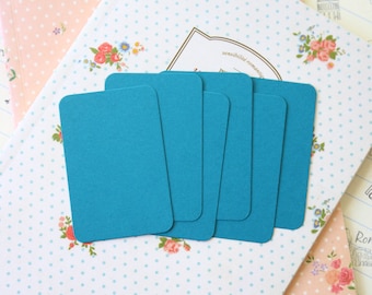 Teal Blue Papermill Colour business cards