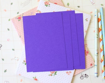Dark Violet Papermill Series blank postcards