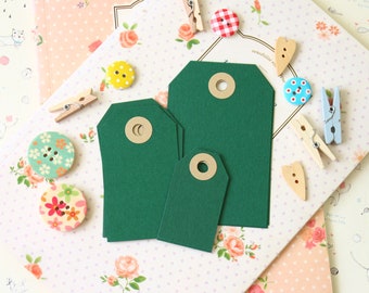 Forest Green Papermill colour gift tags