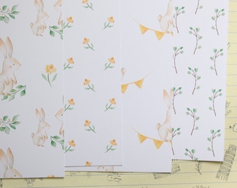Set 02 Spring Bunny printed cartoon card stock 250gsm