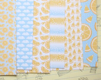 Set 01 Sunny Citrus printed card stock 250gsm