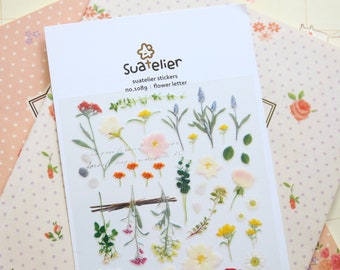 Flower Letter Suatelier cartoon stickers
