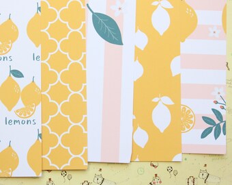 Set 03 Sunshine Lemon Mix printed card stock 250gsm