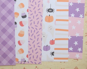 Set 01 Cutie Boos Halloween mix cartulina impresa 250gsm