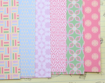 Set 02 Sugar Pastel mix printed card stock 250gsm