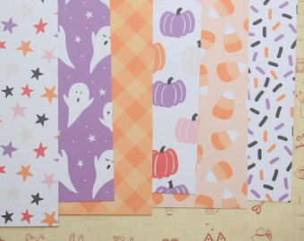 Set 01 Cutie Boos Halloween mix cartulina impresa 250gsm