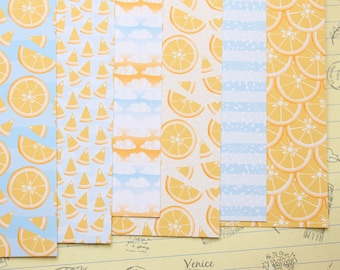 Set 02 Sunny Citrus printed card stock 250gsm