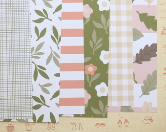 Set 02 Fall Blossom Mix printed card stock 250gsm