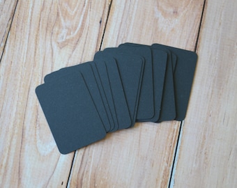 Charcoal Black Vintage Series Business Card Blanks