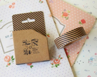 10 Miss Time Vintage Poem Tape kraft brown paper tape