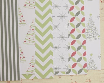Set 01 Be Merry mix christmas patterns printed card stock 250gsm