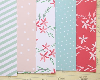 Set 03 Spring Air Mix printed card stock 250gsm