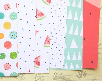 Set 02 Fruity Fun mix patterns printed card stock 250gsm