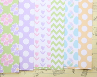 Set 02 Easter Pastel mix printed card stock 250gsm