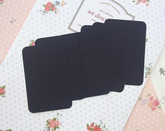 Ink Black Craft Style colour handmade blank business cards