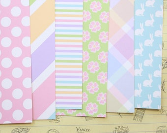 Set 01 Easter Pastel mix printed card stock 250gsm
